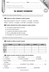 Le passé composé - CM2 - Evaluation - Bilan - PDF à imprimer