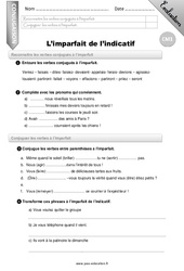 L'imparfait - CM1 - Evaluation - Bilan - PDF à imprimer