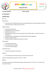 Escalier marron - Vie sensorielle - Montessori - Atelier 3 - PDF à imprimer