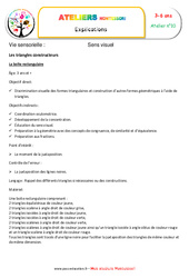 Triangles constructeurs numéro 2 - Vie sensorielle - Montessori - Atelier 10 - PDF à imprimer