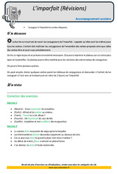 Imparfait (Révisions) - CM2 - Soutien scolaire - Aide aux devoirs - PDF à imprimer