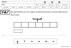 Écriture - Muguet - GS - Grande section - PDF à imprimer