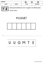 Écriture - Muguet - MS - Moyenne section - PDF à imprimer