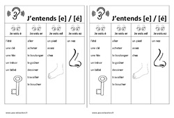 Fiche mémo élève - Son [e] / [é] - é - er - ed - ez - Cp - Ce1- Etude des sons - PDF à imprimer