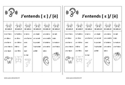 Fiche mémo élève - Son [ɛ] / [è] - è - ê - e - et - ei - ai – Cp - Ce1– Etude des sons - PDF à imprimer