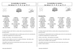 Sons pr, br, tr, dr, cr, gr, fr, vr – Cp – Phonologie – Etude des sons – Cycle 2 - PDF à imprimer