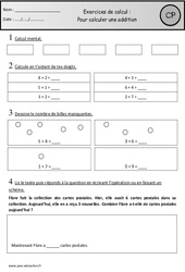 Révisions - Calculer une addition – Cp – Cycle 2 