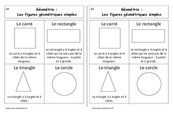 Carré, rectangle, triangle et rond - Cp - Leçon - PDF gratuit à imprimer
