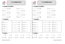Multiplication - Ce1 - Exercices à imprimer - Cycle 2