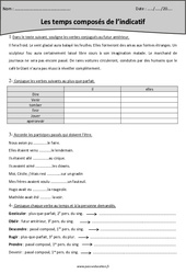 Passé composé - plus-que-parfait - Futur antérieur - Passé antérieur - Cm2 - Exercices - PDF à imprimer