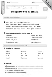 Graphèmes du son [e] - Evaluation - Bilan - CE2 - PDF à imprimer