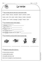 Verbes - Ce1 - Exercices avec correction - PDF à imprimer