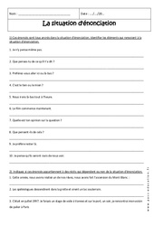 Situation d'énonciation - 4ème - Exercices  - PDF à imprimer
