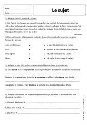 Sujet – 6ème - Révisions avec correction - PDF à imprimer