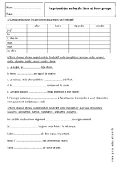 Verbes du 2e et 3e groupe - Présent - 6ème - Exercices corrigés - PDF à imprimer