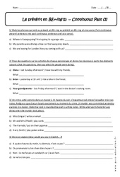 BE+-ing - Prétérit – 5ème – Exercices avec correction - PDF à imprimer