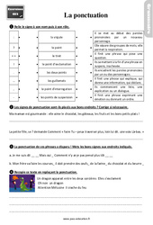 La ponctuation - Ce2 - Exercices, révisions - PDF à imprimer