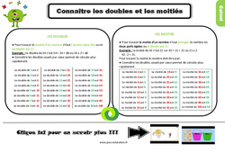 Le on Trace crite Cours Doubles Et Moiti s CE2 Pdf Gratuit Imprimer