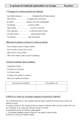 Verbes du 1er groupe - Présent de l'indicatif - Exercices - Cm1 - Conjugaison - Cycle 3 - PDF à imprimer