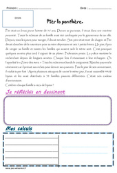 Pièr la panthère - Cm2 - 1 histoire 1 problème - PDF à imprimer