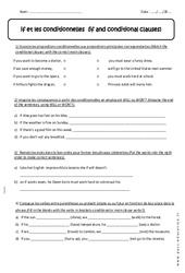 Conditionnel et if - 5ème - Exercices corrigés - WILL ou WON’T - PDF à imprimer