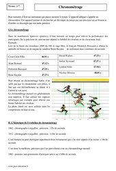Chronométrage - Seconde - Cours - PDF à imprimer