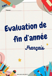 Français – Cm1 – Évaluation, bilan de fin d’année - PDF à imprimer
