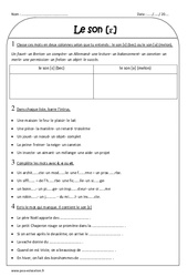 Son è - Ce2 - Exercices  - PDF à imprimer
