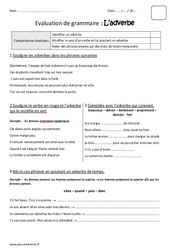 Adverbe - Cm1 - Bilan  - PDF à imprimer