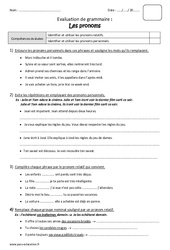Pronoms relatifs et personnels - Cm1 - Bilan - PDF à imprimer