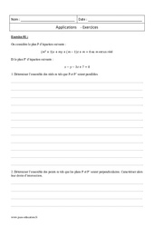 Produit scalaire - Terminale - Exercices corrigés - Application - PDF à imprimer