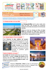 Escale n°8 - Île-de-France - CE1 - CE2 - Un petit tour en France - PDF à imprimer