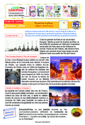 Escale n°8 - Île-de-France - CM1 - CM2 - Un petit tour en France - PDF à imprimer