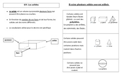 Solides - Ce2 - Leçon - PDF gratuit à imprimer
