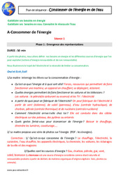 Besoins en énergie, en eau - Consommer en France - Cm1 - Séquence complète - PDF à imprimer
