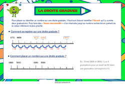 La droite graduée - Cycle 2 - Cycle 3 -  Affiches de classe - PDF à imprimer