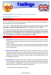 Feelings - CE1 - CE2 - Anglais - Lexique - Séquence complète - Cycle 2 - PDF à imprimer
