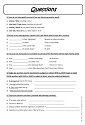 Questions - 3ème - Exercices à imprimer