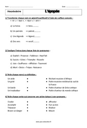 L’épopée – 5ème – Révisions – Exercices avec correction - PDF à imprimer