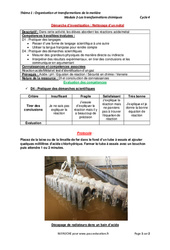 Nettoyage d’un métal - 3ème - Démarche d’investigation avec les corrections - PDF à imprimer
