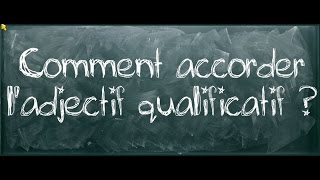 Vidéo Accorder l’adjectif qualificatif - Cm1 - Classe inversée - Cycle 3