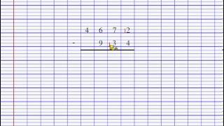 Soustraction de deux nombres entiers - Cm1 - Classe inversée - Cycle 3