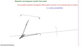 Reporter des longueurs à l’aide d’un compas - Cm1 - Classe inversée - Cycle 3