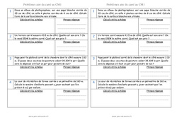 Aire du carré - Cm1 - Problèmes de mesures - PDF à imprimer