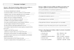 Sens propre - Sens figuré - Ce2 – Exercices – Vocabulaire - Cycle 3 - PDF à imprimer