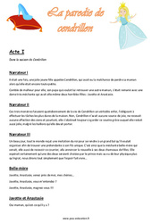 Parodie de cendrillon  - Cm1 - Cm2 - Lecture - Théâtre - Cycle 3 - PDF à imprimer