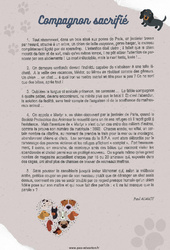 Compagnon sacrifié - Lecture - Récit - Cm1 - Cm2 - PDF à imprimer