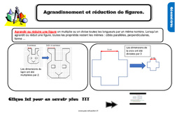 Agrandissement et réduction de figures au Cm1 - Leçon, trace écrite - PDF gratuit à imprimer