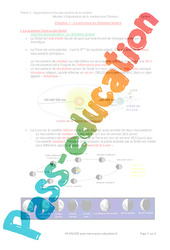 La structure du système solaire - 5ème - Séquence complète - PDF à imprimer