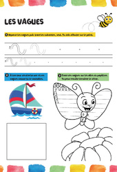 Vagues - Fichier graphisme - Maternelle - PDF à imprimer